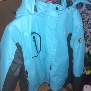 Blue winter jacket